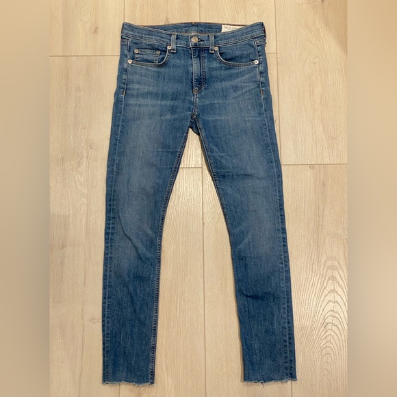 Rag & Bone Ankle Skinny Jeans in Lucky Rouge - Picture 5 of 11